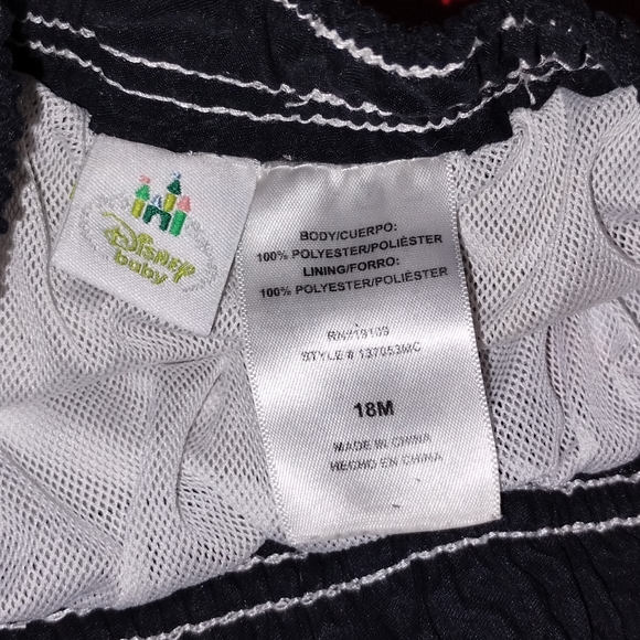 ✴️Boys 6-18 Months Lines Swim Trunks Bundle with Mickey Mouse & Dinosaurs - Picture 3 of 7